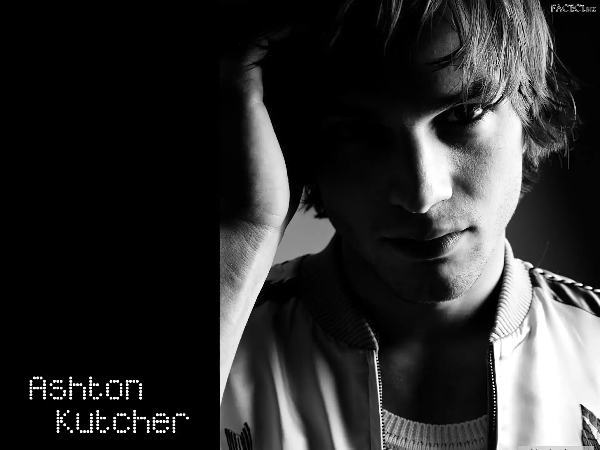 ręka, Ashton Kutcher, twarz